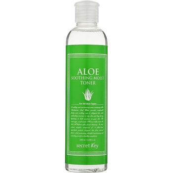 Тонер для лица Secret Key Aloe Soothing Moist Toner увлажняющий 248 мл - Pampik