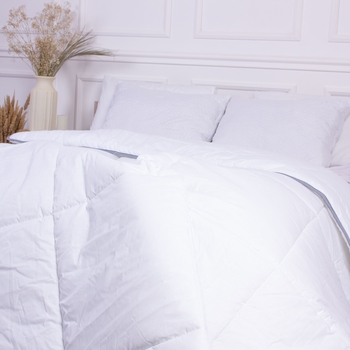 Ковдра вовняна MirSon Gold Silk №054 демісезонна 110x140 см біла - Pampik - 11