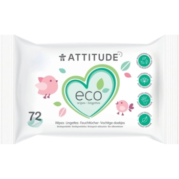 Серветки вологі Attitude для дітей 72 шт. - Pampik