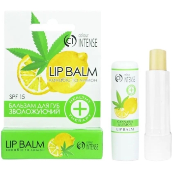 Бальзам для губ Colour Intense Healthy Therapy, Зволожувальний 01 Канабіс і Лимон, 5 г - Pampik