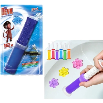 Туалетный точечный блок для унитаза Dr.Devil Полярная Вода, 75 мл - Pampik - 2