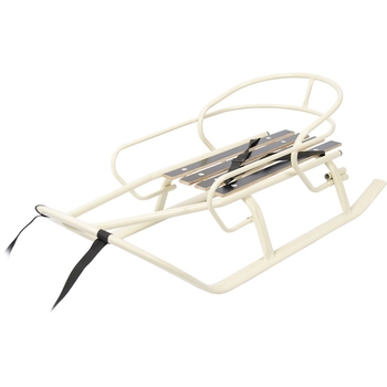 Санки Vitan Спринтер со спинкой и влагостойкой планкой айвори (2030067) - Pampik