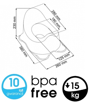 Детский горшок Keeeper Paw Patrol белый (1867010029300) - Pampik - 3