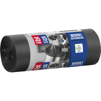 Пакети для сміття Anna Zaradna LDPE, 35 л, 15 шт. - Pampik