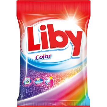 Концентрований пральний порошок Liby для кольорової білизни 1 кг (757989) - Pampik