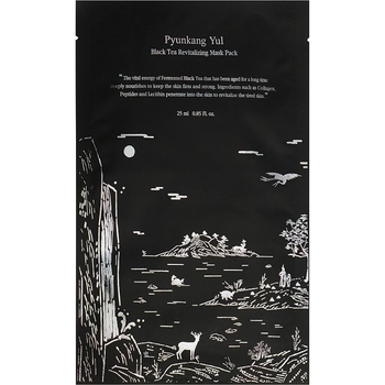 Маска для лица Pyunkang Yul Black Tea Revitalizing Mask Set тканевая, 25 мл - Pampik