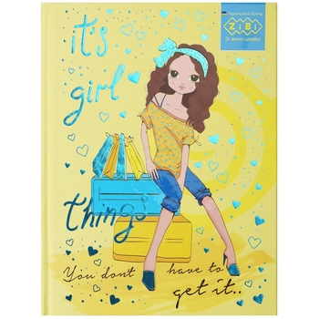 Блокнот ZiBi Patriot Fashion Kids Line А-6 у клітинку 64 аркуші пісочний (ZB.12751-22) - Pampik