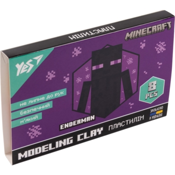 Пластилин Yes Minecraft, 8 цветов, 160 г (540634) - Pampik