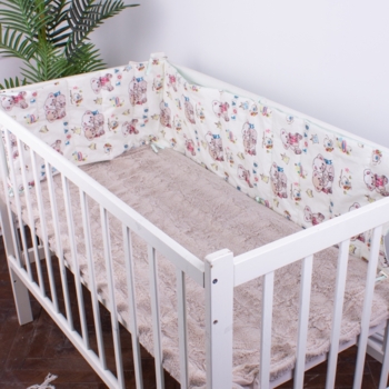 Защитный бортик в кроватку MirSon Kids Time 18-0005 Kind Bear, белый - Pampik