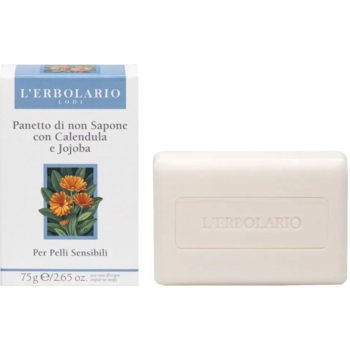 Мило для обличчя L'Erbolario Panetto Di Non Sapone з календулою та жожоба, без лугу, 100 г - Pampik