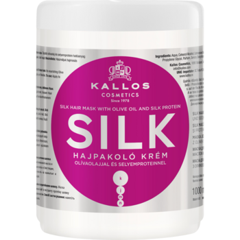 Маска для волос Kallos Cosmetics Silk с протеинами шелка, 1 л - Pampik