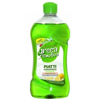 Гіпоалергенний засіб для миття посуду Green Emotion Concentrato Piatti Limone, 500 мл - Pampik