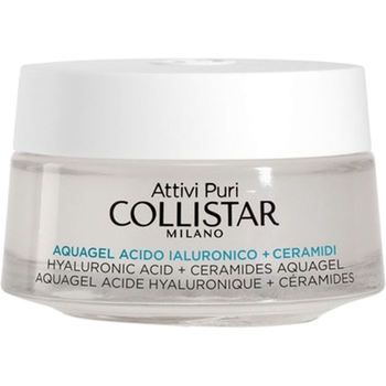 Аква-гель для лица Collistar Pure Actives Hyaluronic Acid + Ceramider Aquagel, с гиалуроновой кислотой и церамидами, 50 мл - Pampik