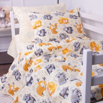 Пододеяльник на молнии MirSon Kids Time 17-0559 Elkasso, бязь, 210х143 см, разноцветный - Pampik