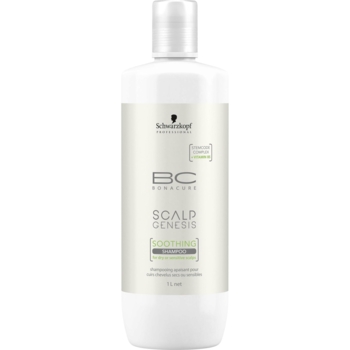 Успокаивающий шампунь Schwarzkopf Professional BC Bonacure Scalp Genesis Soothing Shampoo для сухой и чувствительной кожи головы 1 л - Pampik
