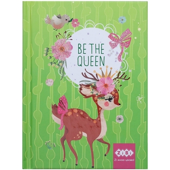 Блокнот ZiBi Be the Queen А-6 в клеточку 64 листа салатовый (ZB.12713-15) - Pampik