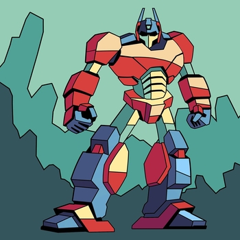 Картина за номерами Santi Робот, 25х25 см (954603) - Pampik