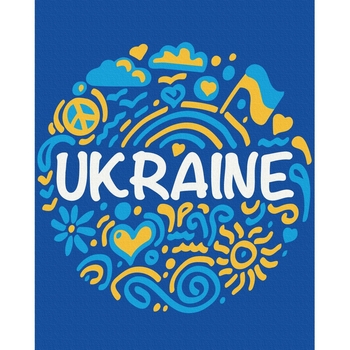 Картина за номерами ZiBi Patriot Kids Line Код нації 40х50 см (ZB.64084) - Pampik