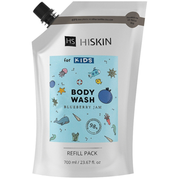 Дитячий гель для душу HiSkin Kids Чорничний джем, дойпак, 700 мл - Pampik
