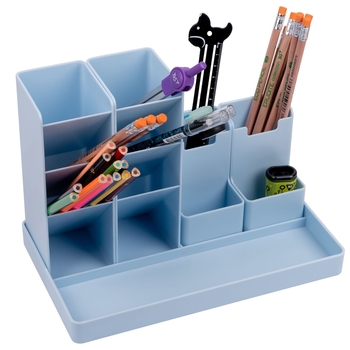 Настільний органайзер Yes My story crystal, з наліпками, 5 предметів, блакитний (450121) - Pampik - 7