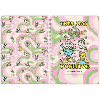 Дневник школьный Kite tokidoki на спирали (TK23-438) - Pampik - 2