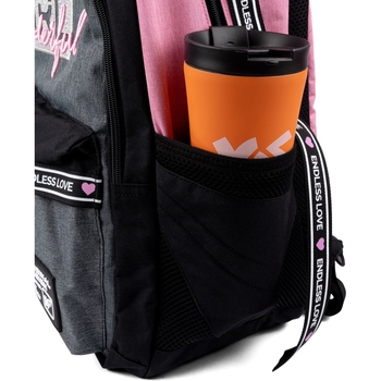 Рюкзак Yes TS-61 Girl Wonderful, черный с розовым (558908) - Pampik - 7