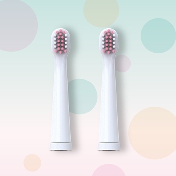 Насадки Vega Kids VK-10P для детской звуковой зубной щетки VK-500P розовые - Pampik - 4