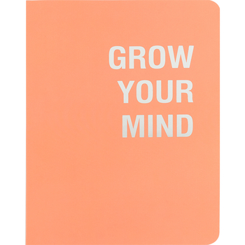 Книга записна Axent Motivation Grow your mind A5 в клітинку 80 аркушів помаранчева (8700-5-A) - Pampik
