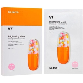 Освітлююча маска для обличчя Dr.Jart+ V7 Brightening Mask, з вітамінним комплексом, 150 г (5 шт. по 30 г) - Pampik