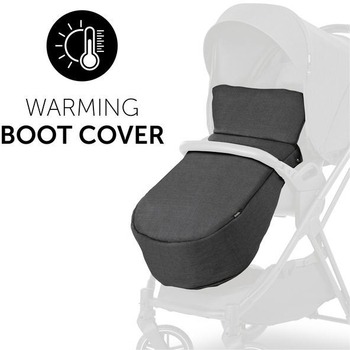 Универсальная коляска 2 в 1 Hauck Vision X Set Melange Black, черная (16523-2) - Pampik - 4