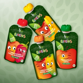 Пюре фруктове Bio Zentrale BioKids Яблуко та полуниця органічне 90 г - Pampik - 3