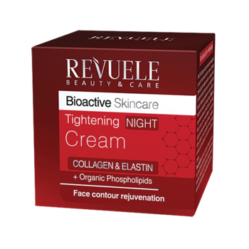 Укрепляющий ночной крем для лица Revuele Bioactive Коллаген и Эластин, 50 мл - Pampik