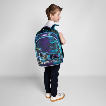 Рюкзак каркасний 1 Вересня S-98 Speed Racing, серый (559511) - Pampik - 15