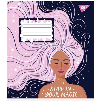 Зошит загальний Yes Magic Girl, А5, в клітинку, 24 аркуша (766637) - Pampik - 2
