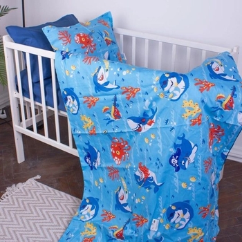Простирадло MirSon Kids Time Сатін, 22-1314, Cerulean - Pampik - 5