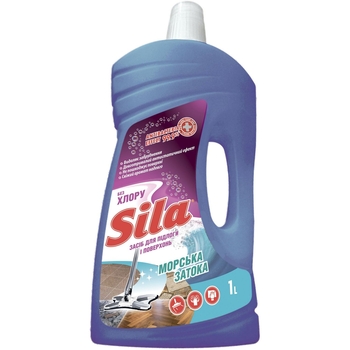 Средство для мытья полов и поверхностей Sila Морская затока, 1 л - Pampik