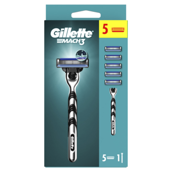 Станок для гоління Gillette Mach3, c 5 змінними картриджами - Pampik - 2