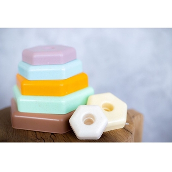 Іграшка розвиваюча Elfiki Пірамідка (39919) - Pampik - 5