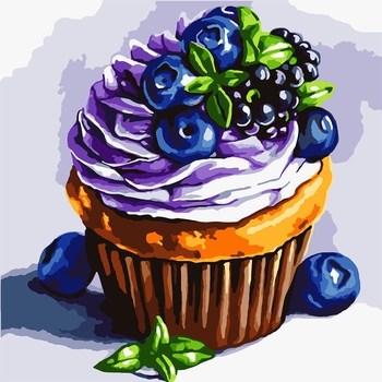 Картина за номерами Santi Тістечко, 40х40 см (954607) - Pampik