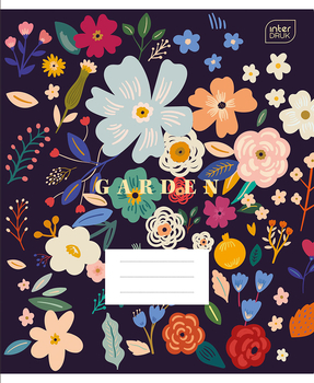 Набір учнівських зошитів Interdruk Premium Botanique, клітинка, А5+, 24 аркуші, 4 шт. (339454-4) - Pampik - 2