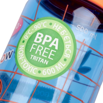 Бутылка для воды Yes Sticky Mood, 600 мл, голубая (707957) - Pampik - 3