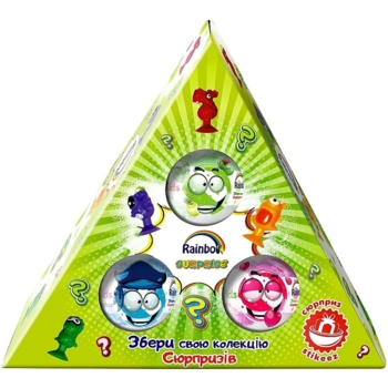 Набор для ванн Rainbow Crazy Bombs Kids Surprise с сюрпризом, 300 г - Pampik