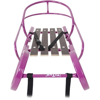 Санки Vitan Експрес зі спинкою, ручкою та вологостійкою планкою фуксія (2030068) - Pampik - 3