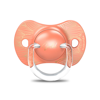 Пустышка физиологическая Suavinex Gold Edition, +18 мес., оранжевая (307863) - Pampik