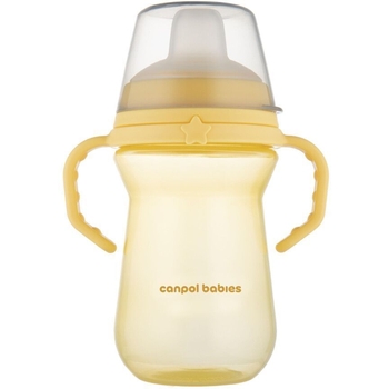 Кружка тренировочная Canpol babies First Cup Bonjour Paris, 250 мл, желтый (56/615_yel) - Pampik