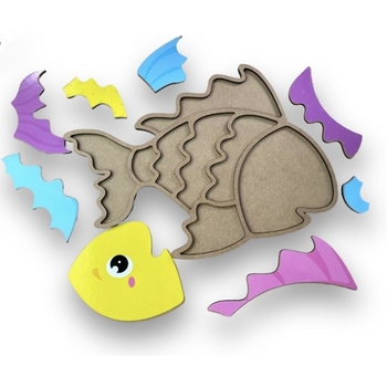 Пазл-вкладиш Аплі Краплі Рибка (СК-12) - Pampik - 3