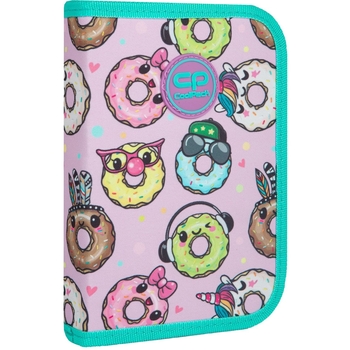 Пенал на блискавці СoolPack Clipper Happy Donuts, з органайзером для ручок, 20х14х3 см (F076665) - Pampik