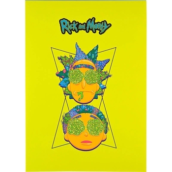 Блокнот-планшет Kite Rick and Morty А5 в клітинку 50 аркушів (RM22-194-2) - Pampik