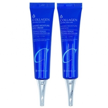 Набір для догляду за обличчям та шкірою навколо очей Bonibelle Collagen hydro moisture essence eyecream 2 set Колаген - Pampik