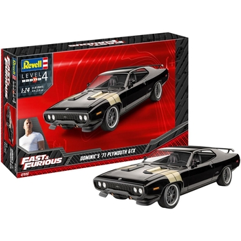 Сборная модель Revell Автомобиль Plymouth GTX 1971 из фильма Форсаж, уровень 4, масштаб 1:24, 81 деталь (RVL-07692) - Pampik - 9